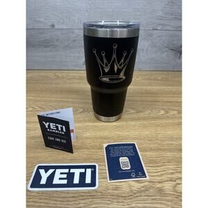 Yeti Rambler, Tumbler With Magslider Lid, Stainless Steel 30oz Black